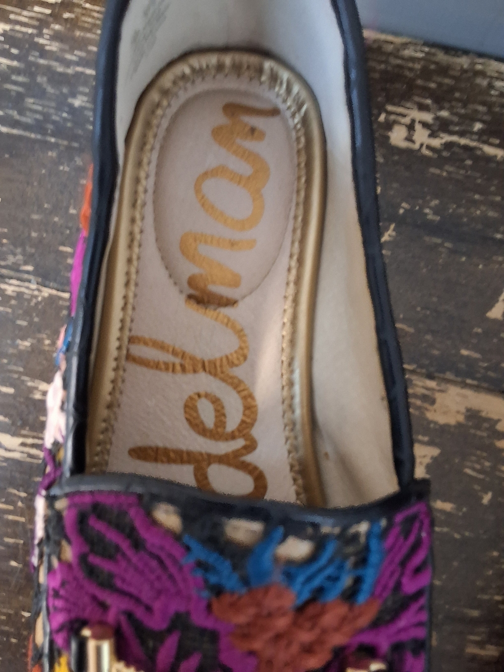 Sam Edelman Multicolor Floral Embroidered Loafers - Picture 6 of 6